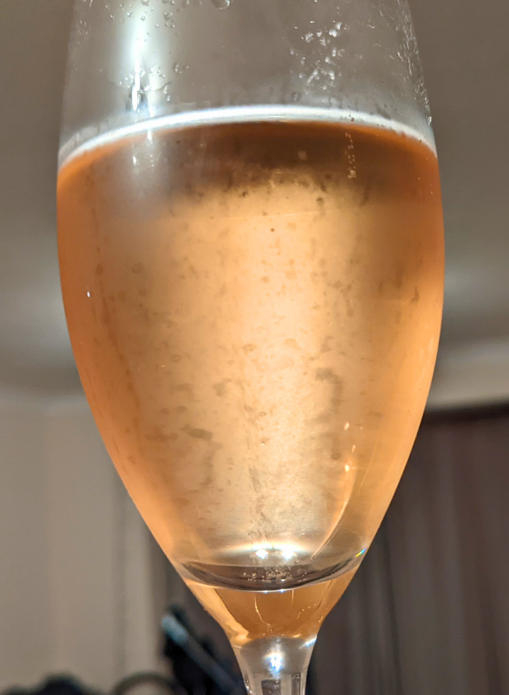 Tapiz sparkling malbec glass