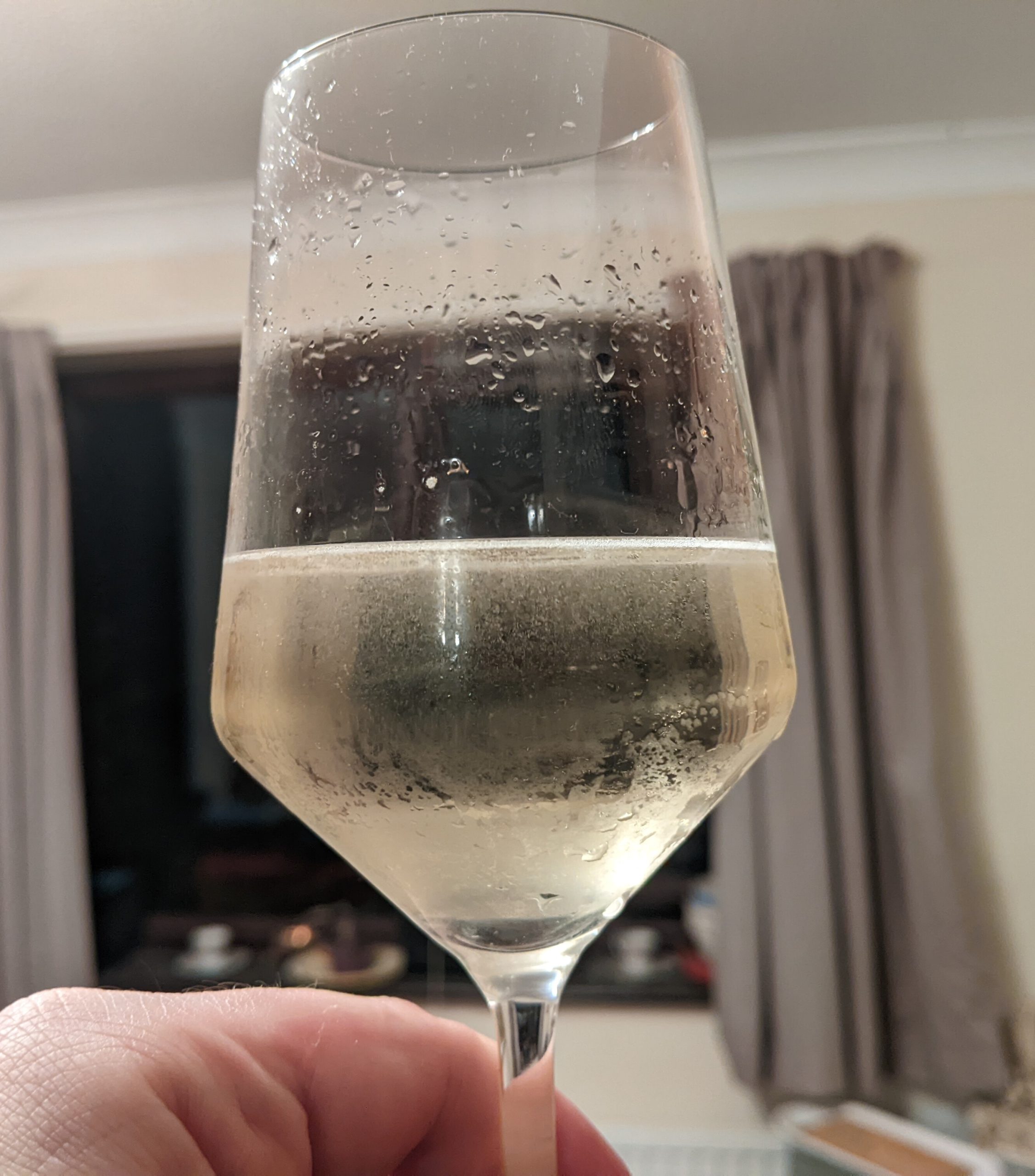 Glass of Mtsvane wine